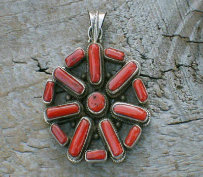 Pendant Tibetan Red Coral